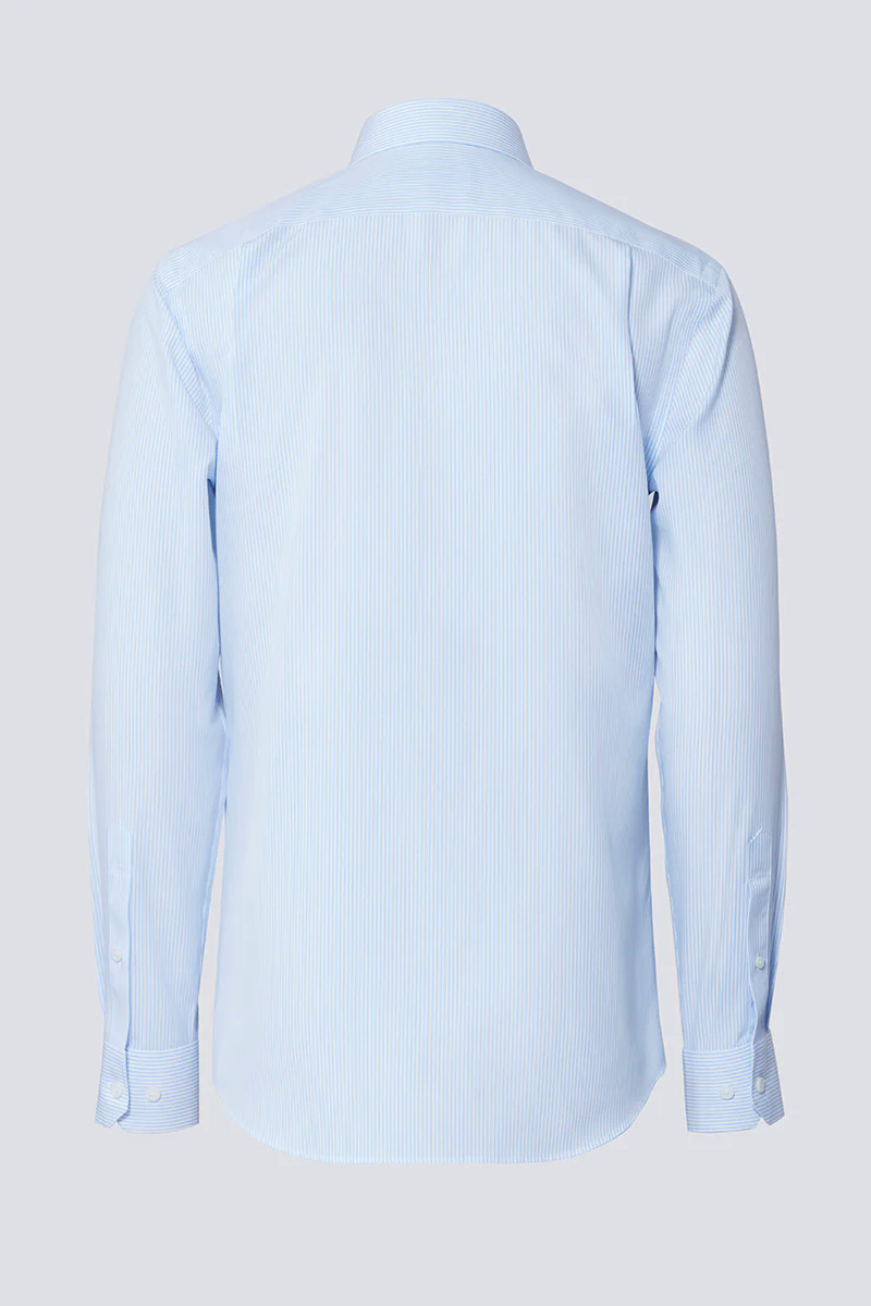 Wrinkle-Free Poplin Dress Shirt | Light Blue Stripes 15103N Wrinkle-Free Poplin Dress Shirt | Light Blue Stripes 15103N