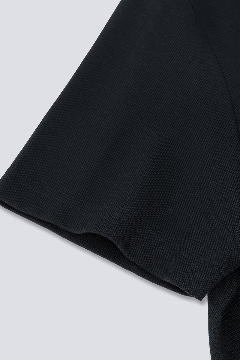 Waterless Dye Pique Polo | Black BKYD01 Waterless Dye Pique Polo | Black BKYD01