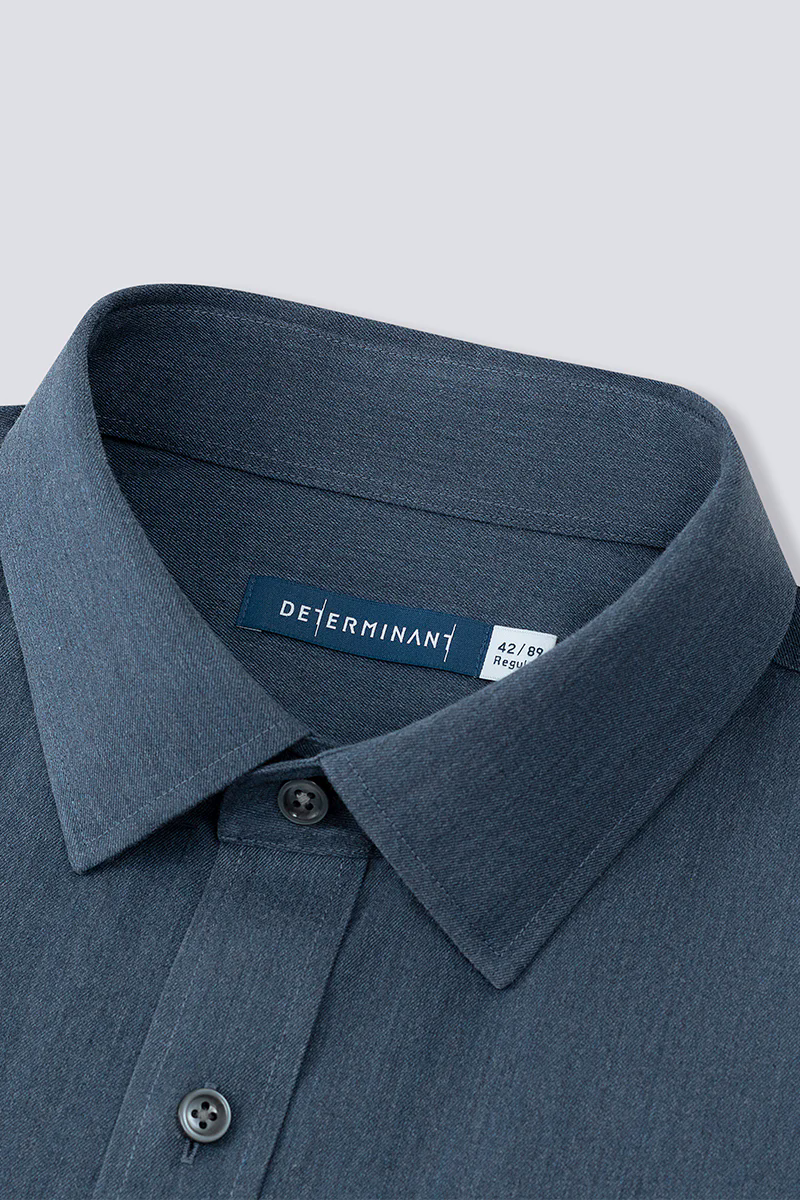 Wrinkle-Free Twill Heather Dress Shirt | Grey Blue 27790N Wrinkle-Free Twill Heather Dress Shirt | Grey Blue 27790N