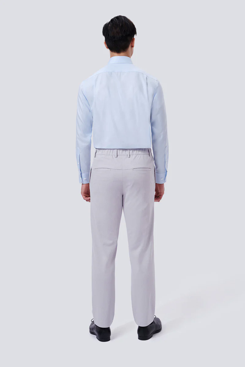 CottonSTRETCH Lightweight Knit Smart Pants | Light Grey GYE126 CottonSTRETCH Lightweight Knit Smart Pants | Light Grey GYE126