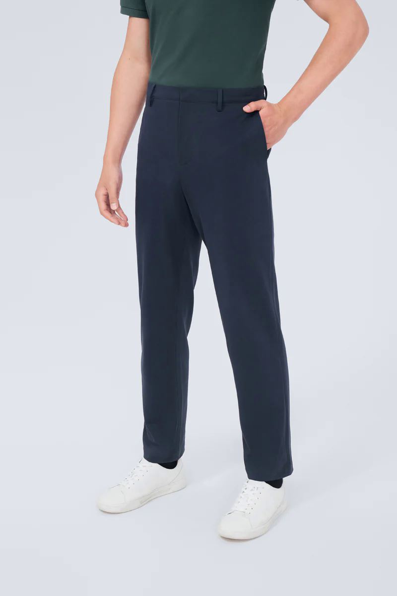 CottonSTRETCH Lightweight Knit Smart Pants | Navy NNY096 CottonSTRETCH Lightweight Knit Smart Pants | Navy NNY096