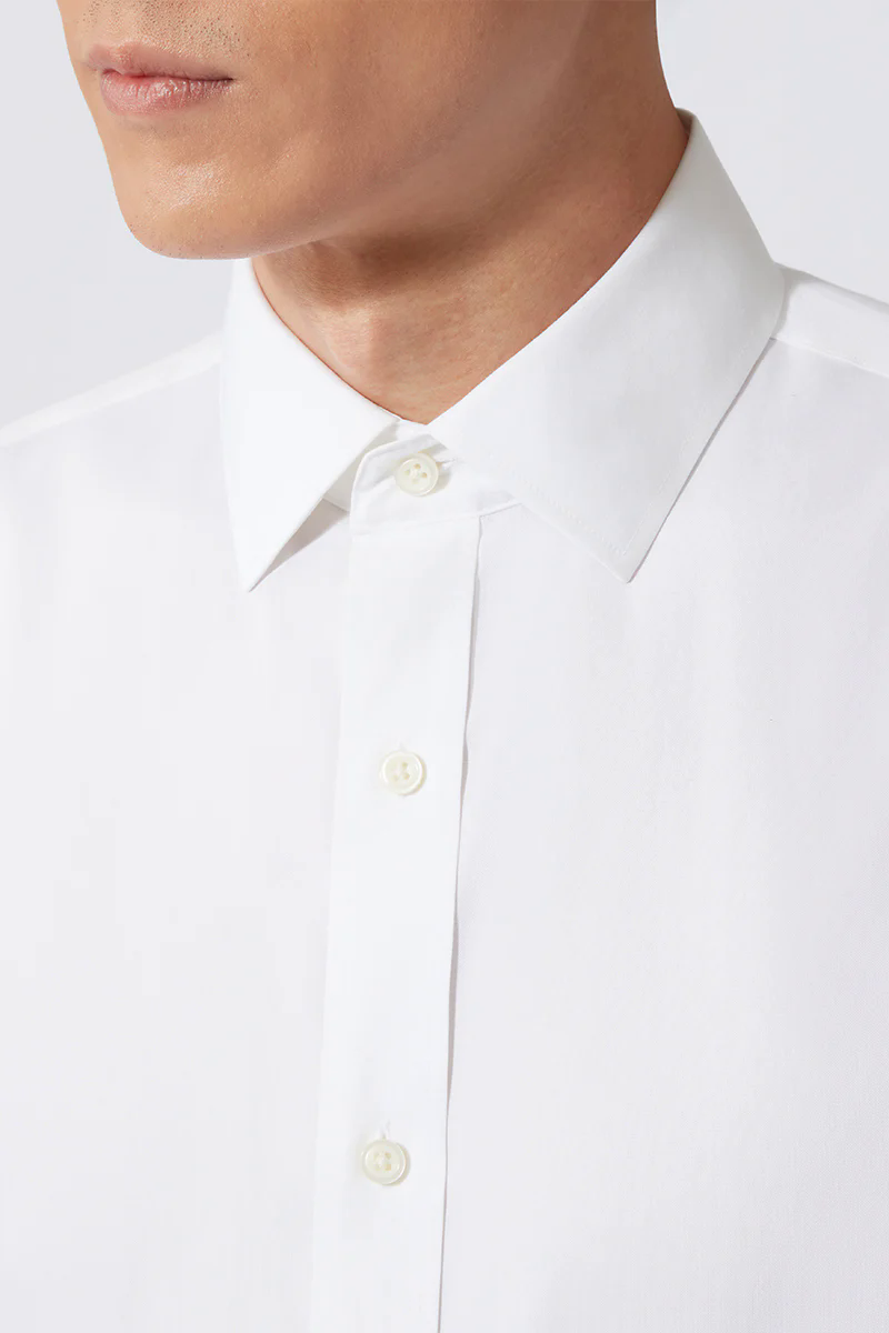 Wrinkle-Free Poplin Dress Shirt | White WH001Z Wrinkle-Free Poplin Dress Shirt | White WH001Z
