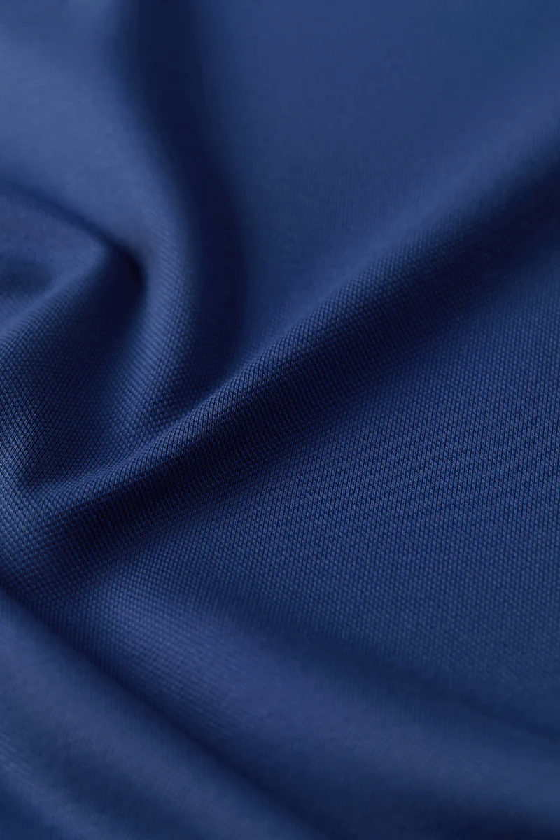 Pique Long Sleeve Polo | Blue NYE073 Pique Long Sleeve Polo | Blue NYE073