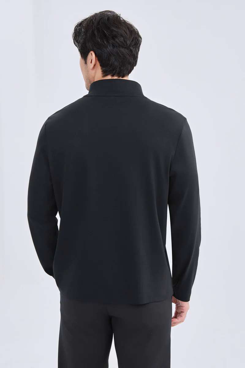 HeatGuard Mock Neck Long Sleeve T-Shirt | Black BKFD01 HeatGuard Mock Neck Long Sleeve T-Shirt | Black BKFD01