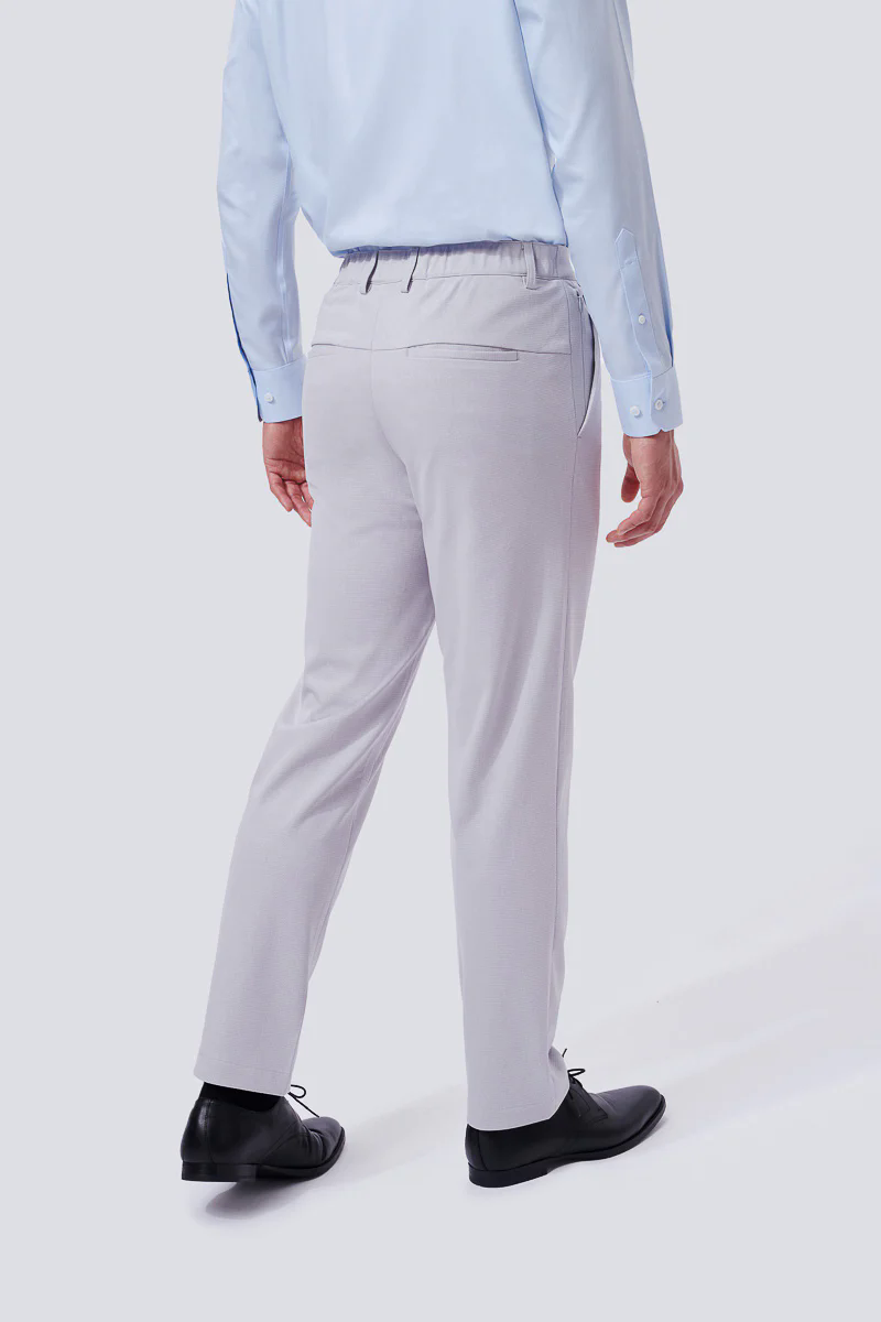 CottonSTRETCH Lightweight Knit Smart Pants | Light Grey GYE126 CottonSTRETCH Lightweight Knit Smart Pants | Light Grey GYE126