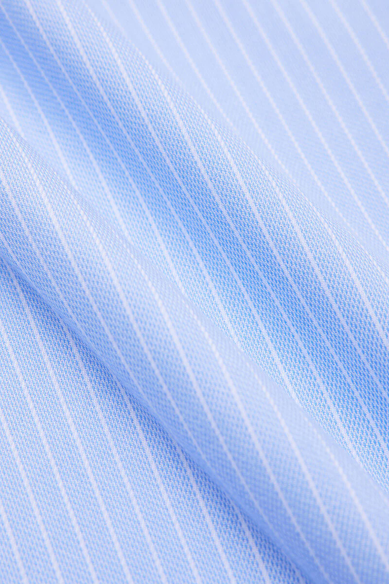 Wrinkle-Free Dobby Dress Shirt | Blue Stripes 8301NZ Wrinkle-Free Dobby Dress Shirt | Blue Stripes 8301NZ