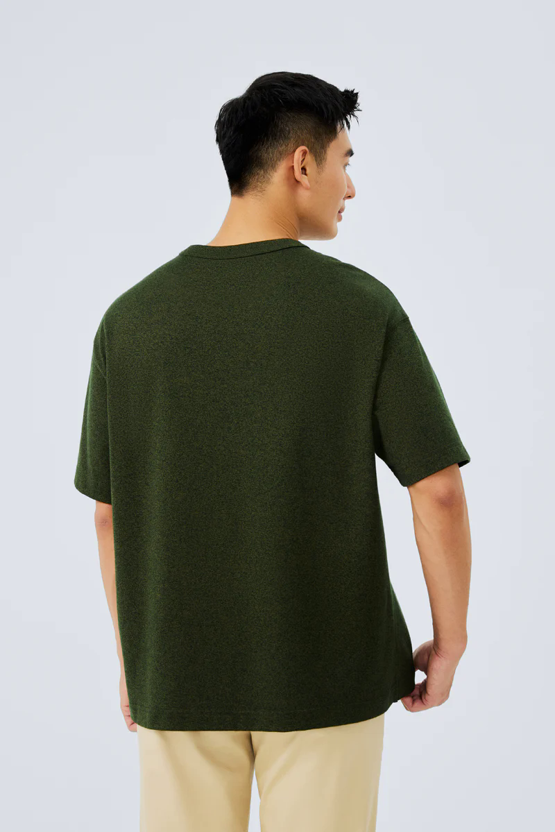 Waterless Dye Relaxed-Fit T-Shirt | Dark Green GN0609 Waterless Dye Relaxed-Fit T-Shirt | Dark Green GN0609