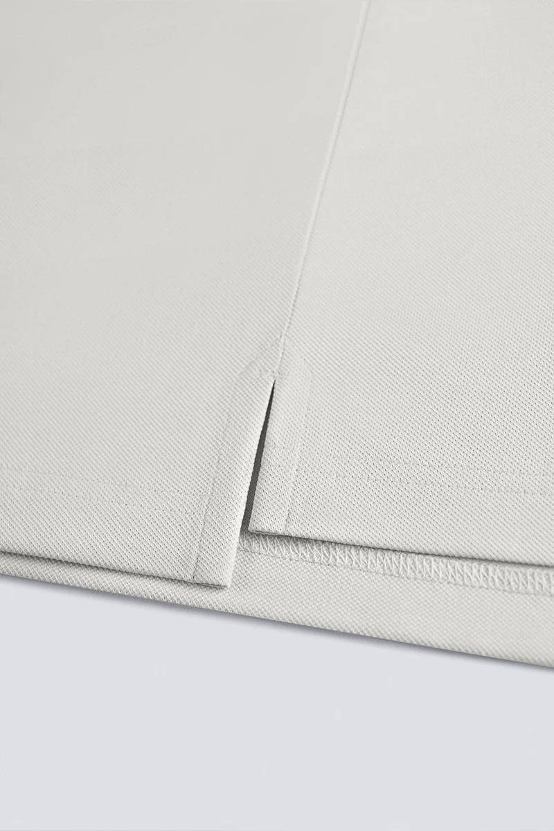 3-Button Pique Polo | Light Grey GYFL01 3-Button Pique Polo | Light Grey GYFL01