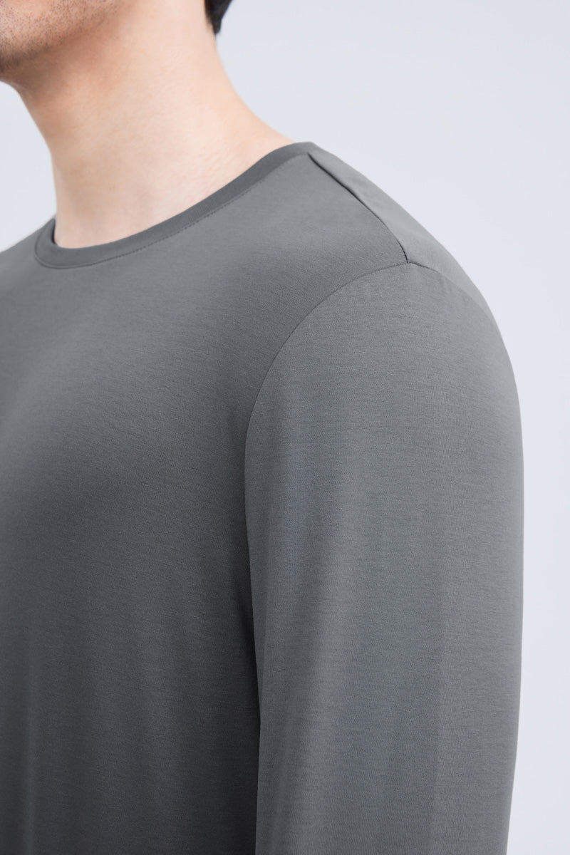 HeatGuard Crew Neck Long Sleeve T-Shirt | Dark Grey GYE149