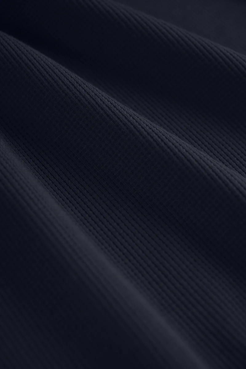 Waffle-Knit Polo | Navy NNY096 Waffle-Knit Polo | Navy NNY096