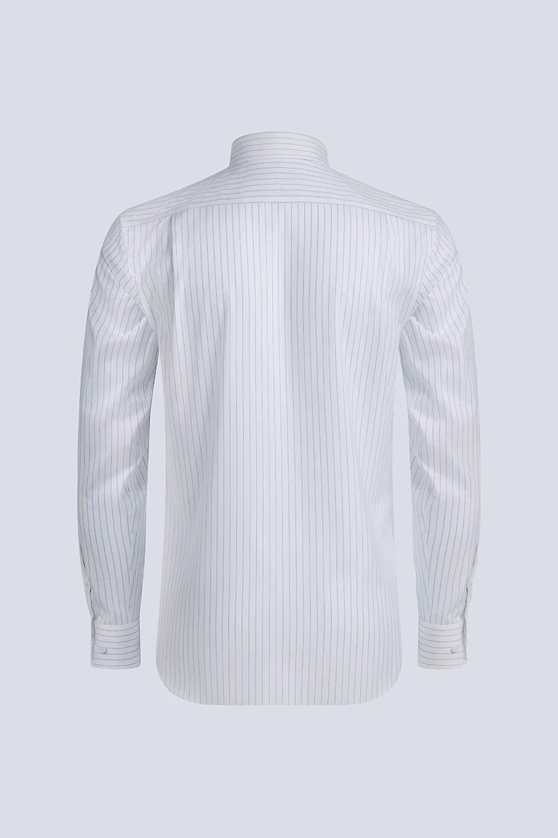 Wrinkle-Free Pinpoint Oxford Dress Shirt | Blue Stripes 9566DK Wrinkle-Free Pinpoint Oxford Dress Shirt | Blue Stripes 9566DK