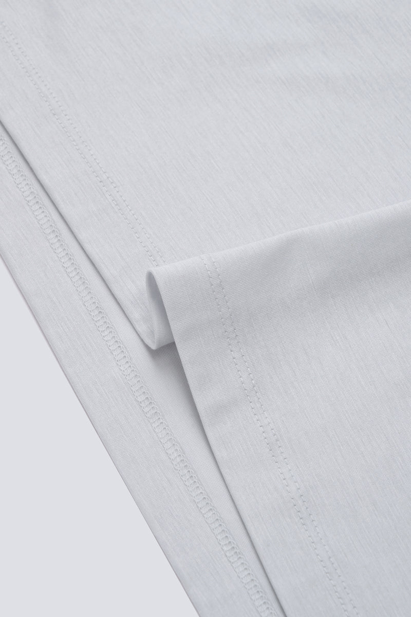 Supreme Cotton-Silk Crew Neck T-Shirt | Light Grey BLE038 Supreme Cotton-Silk Crew Neck T-Shirt | Light Grey BLE038