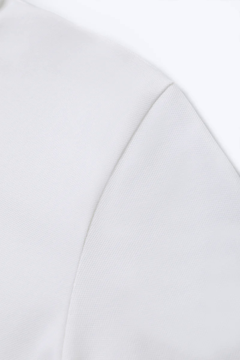 Pique Tipped Polo | White WH001Z Pique Tipped Polo | White WH001Z