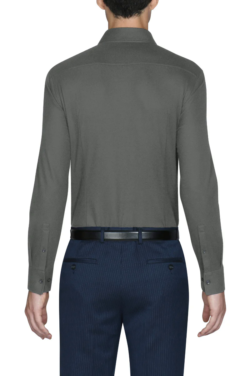 Knit Smart Shirt | Dark Grey GYE149 Knit Smart Shirt | Dark Grey GYE149