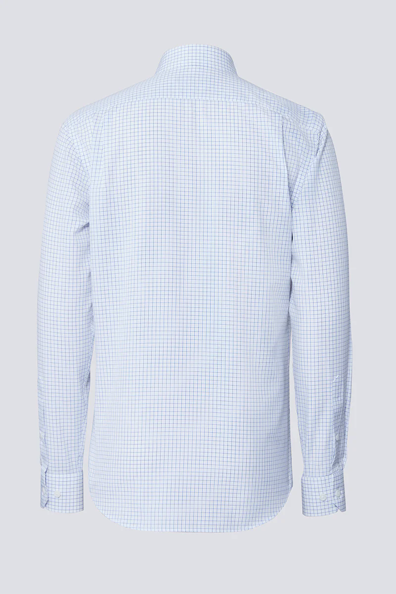 Wrinkle-Free Poplin Dress Shirt | Blue Check 16787N Wrinkle-Free Poplin Dress Shirt | Blue Check 16787N