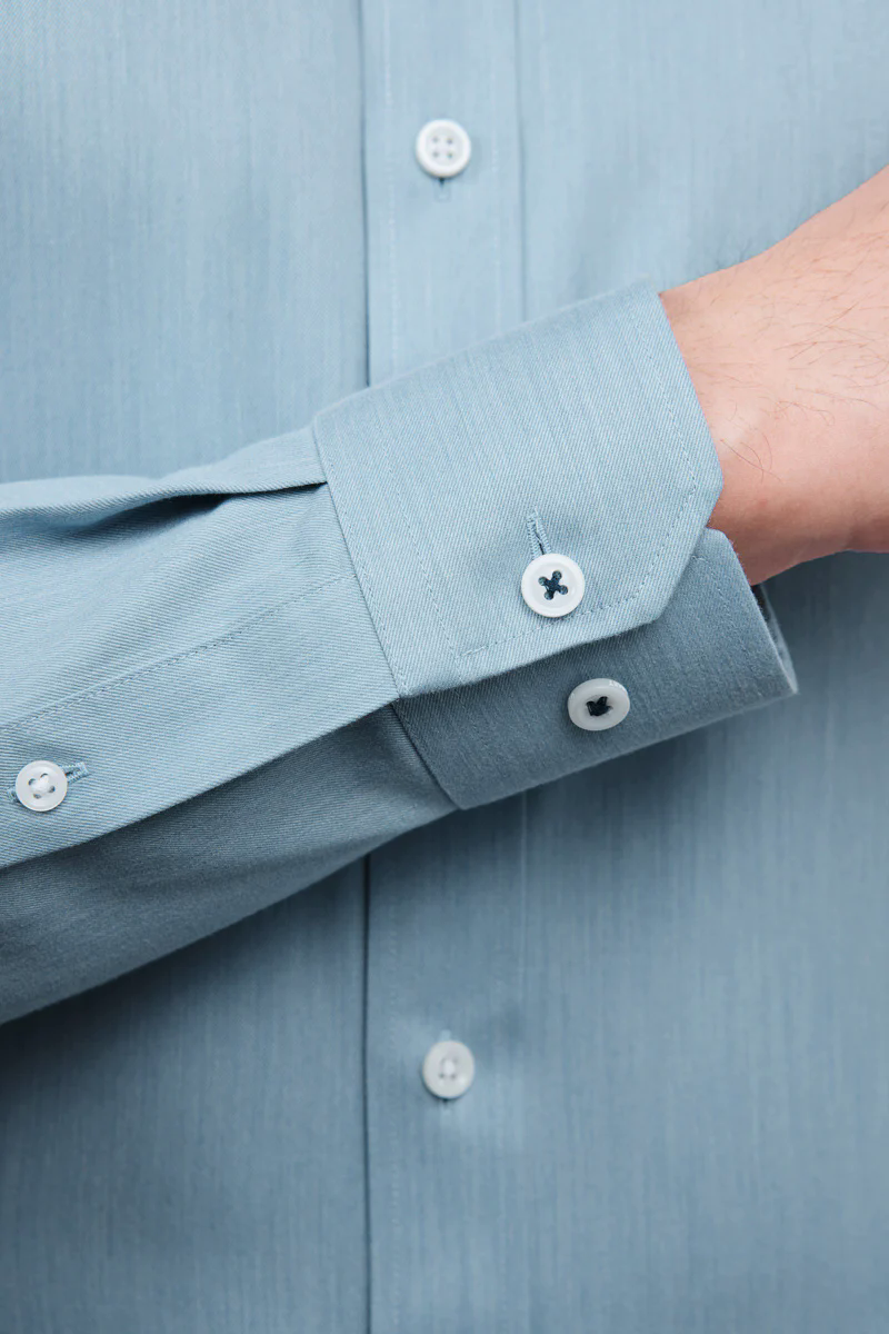 Wrinkle-Free Twill Heather Dress Shirt | Sky Blue 27796N Wrinkle-Free Twill Heather Dress Shirt | Sky Blue 27796N