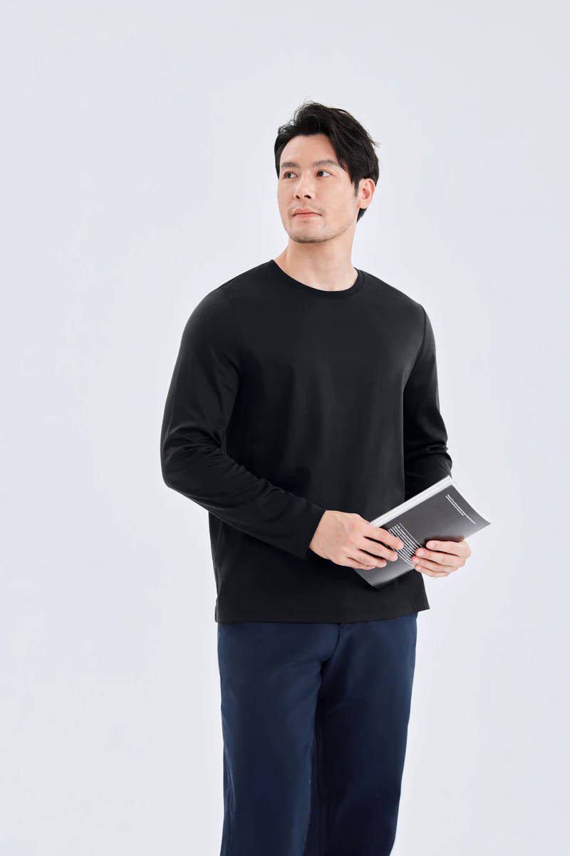 HeatGuard Crew Neck Long Sleeve T-Shirt | Black BKFD01 HeatGuard Crew Neck Long Sleeve T-Shirt | Black BKFD01