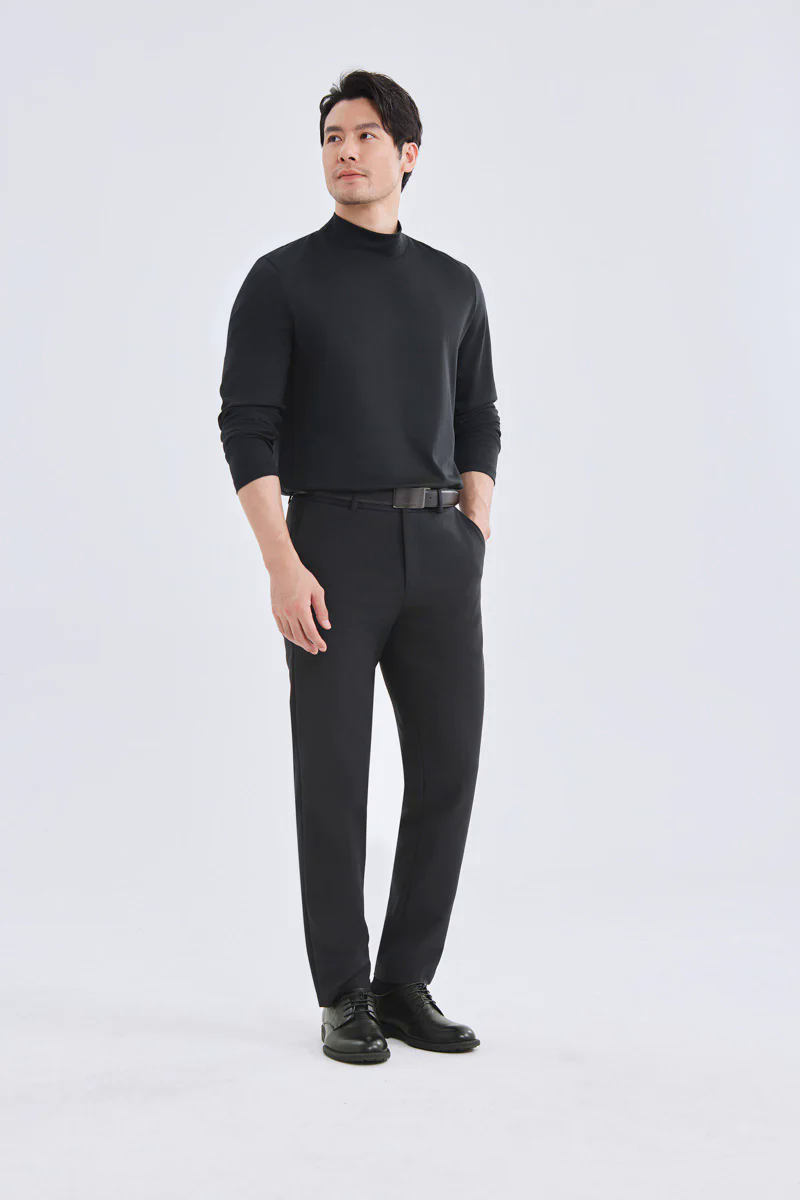 HeatGuard Mock Neck Long Sleeve T-Shirt | Black BKFD01 HeatGuard Mock Neck Long Sleeve T-Shirt | Black BKFD01