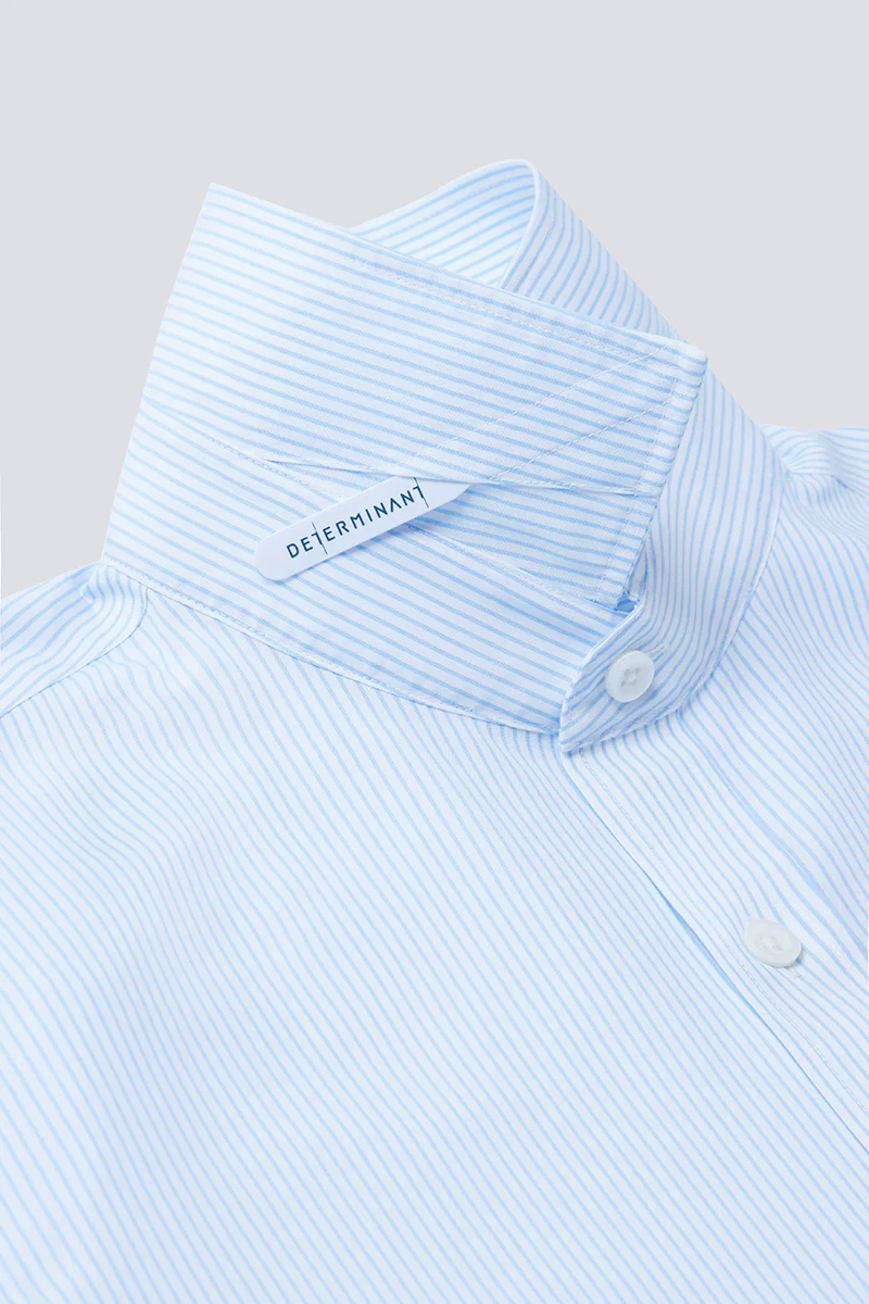 Wrinkle-Free Poplin Dress Shirt | Light Blue Stripes 15103N Wrinkle-Free Poplin Dress Shirt | Light Blue Stripes 15103N