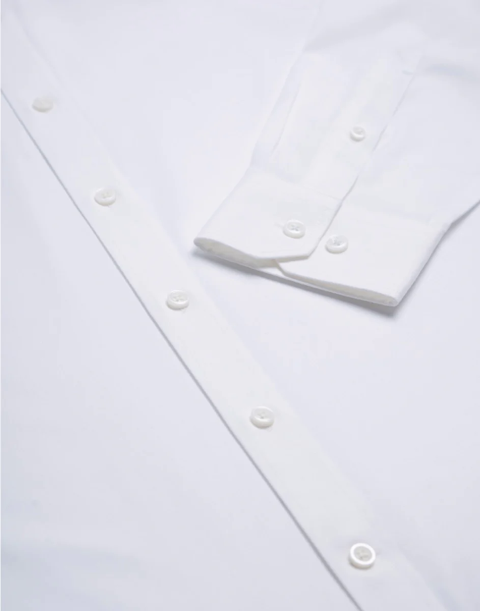 Wrinkle-Free Pinpoint Oxford Dress Shirt | White WH001Z Wrinkle-Free Pinpoint Oxford Dress Shirt | White WH001Z