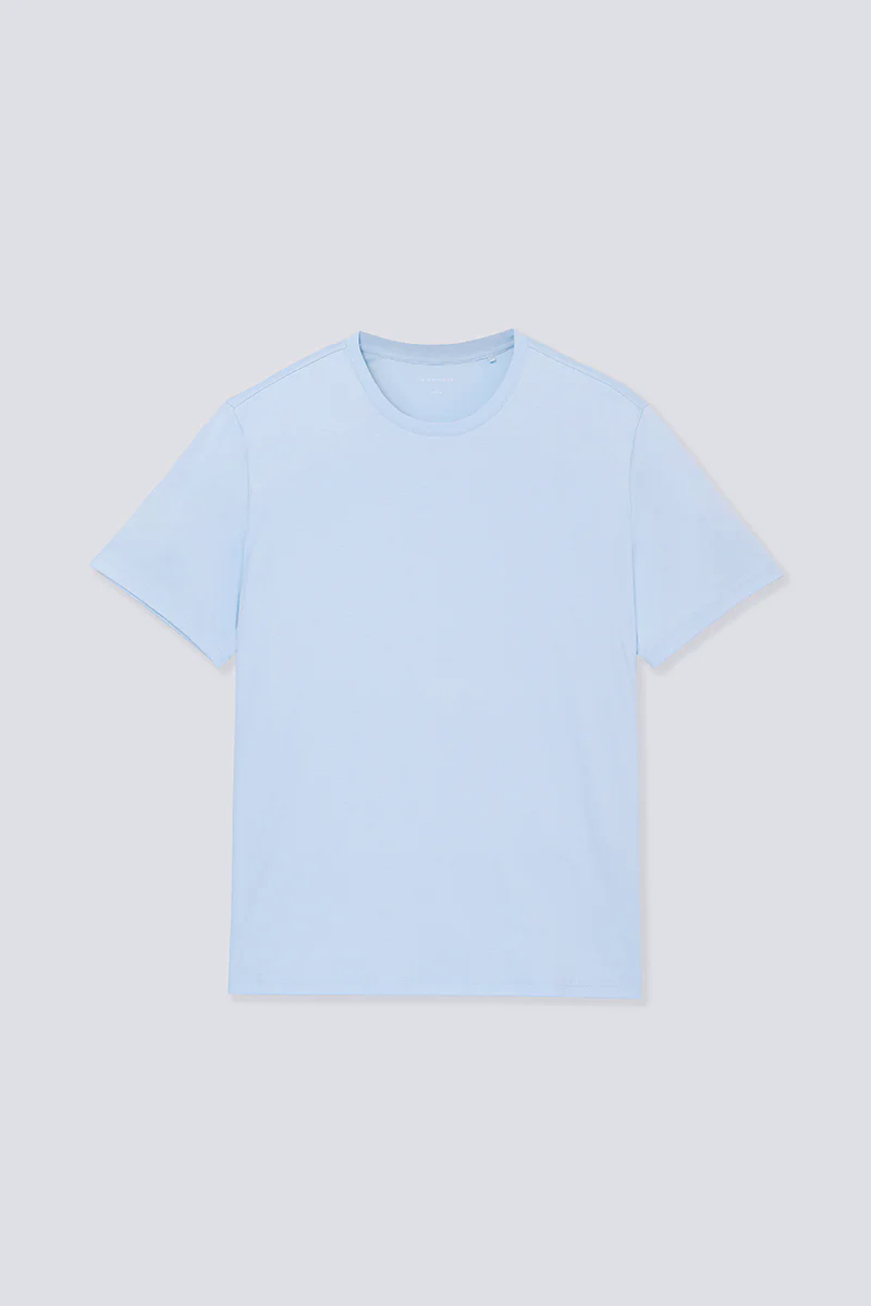 Softex Crew Neck T-Shirt | Light Blue BLFL01