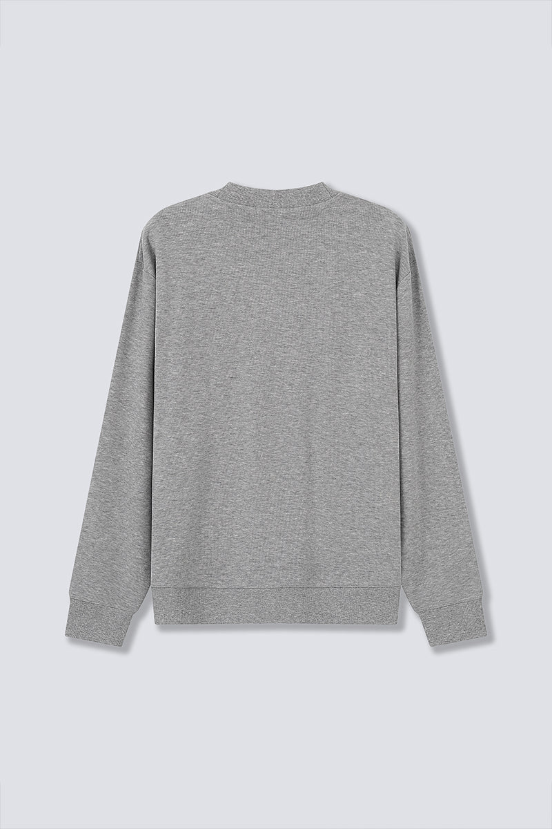 Merino-Blend French Rib Cardigan | Grey EBC054 Merino-Blend French Rib Cardigan | Grey EBC054