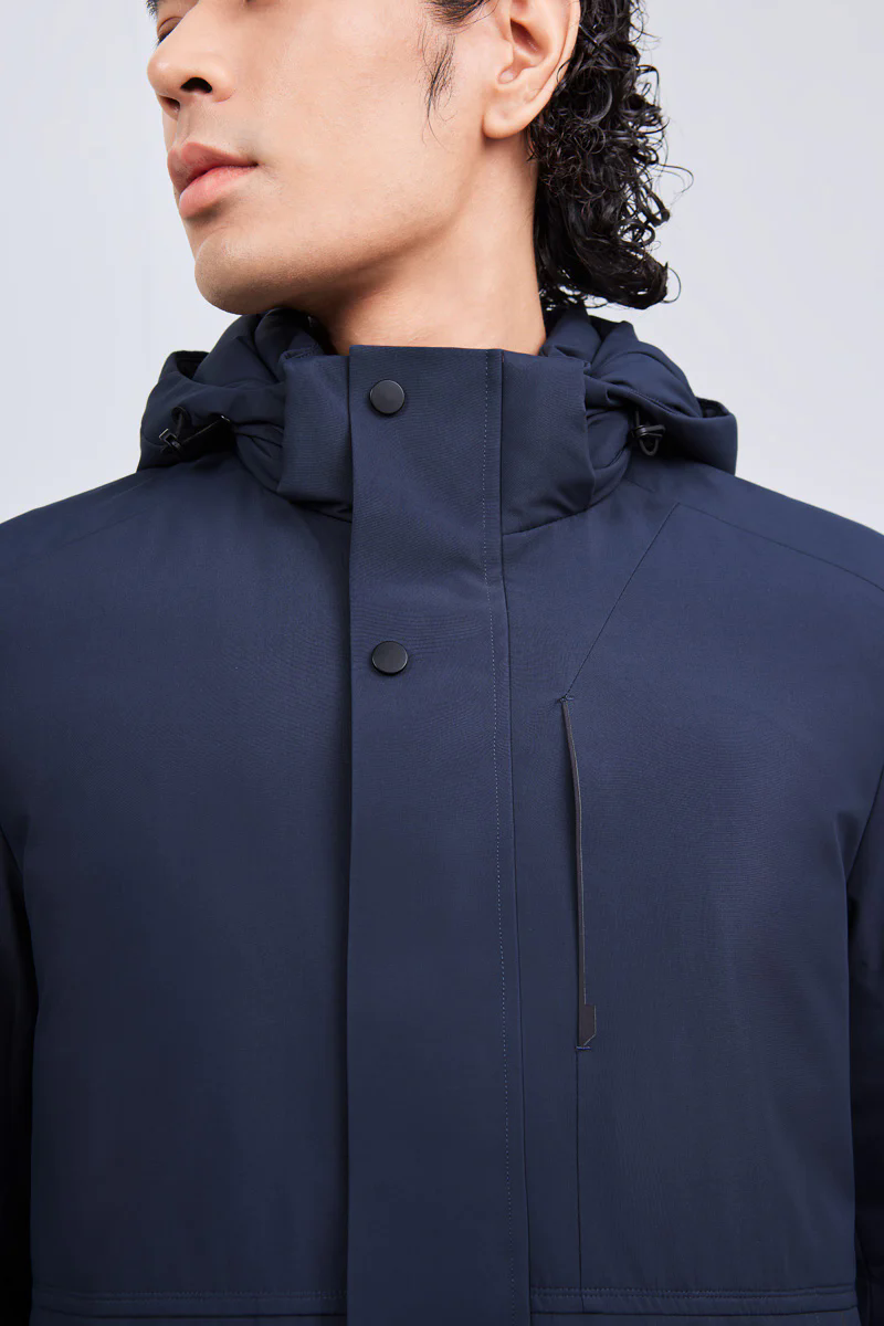 Graphene-Lined Down Parka Jacket | Ink Blue KBL000 Graphene-Lined Down Parka Jacket | Ink Blue KBL000