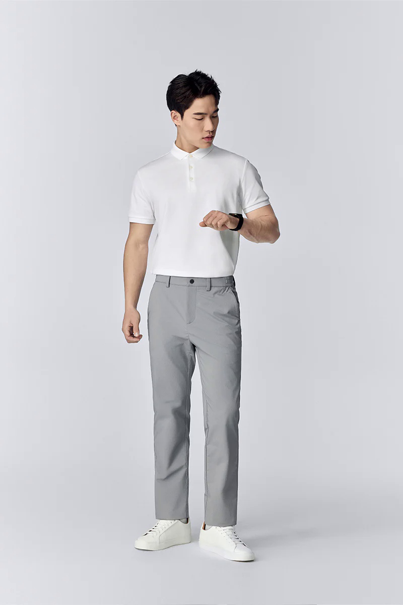 3-Button Pique Polo | White WH001Z 3-Button Pique Polo | White WH001Z