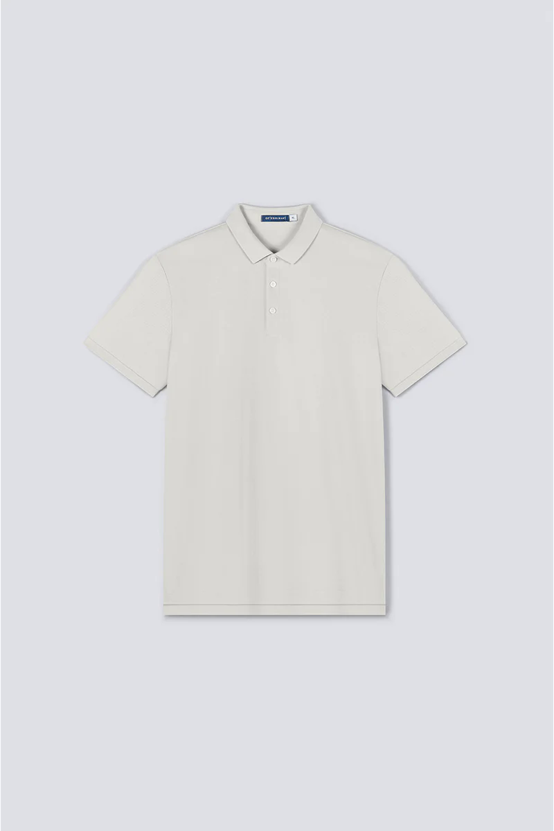 3-Button Pique Polo | Light Grey GYFL01 3-Button Pique Polo | Light Grey GYFL01