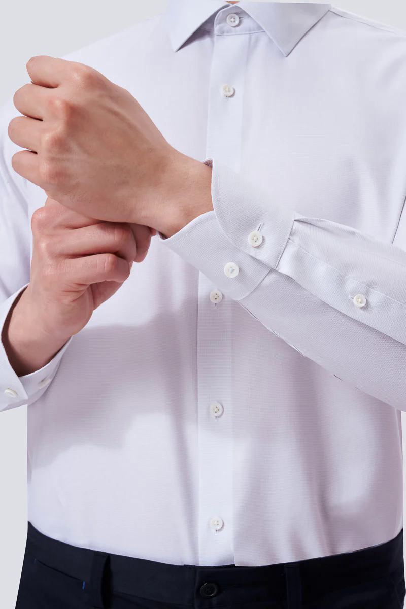 Supreme Cotton Twill Dress Shirt | Light Grey 16160N Supreme Cotton Twill Dress Shirt | Light Grey 16160N