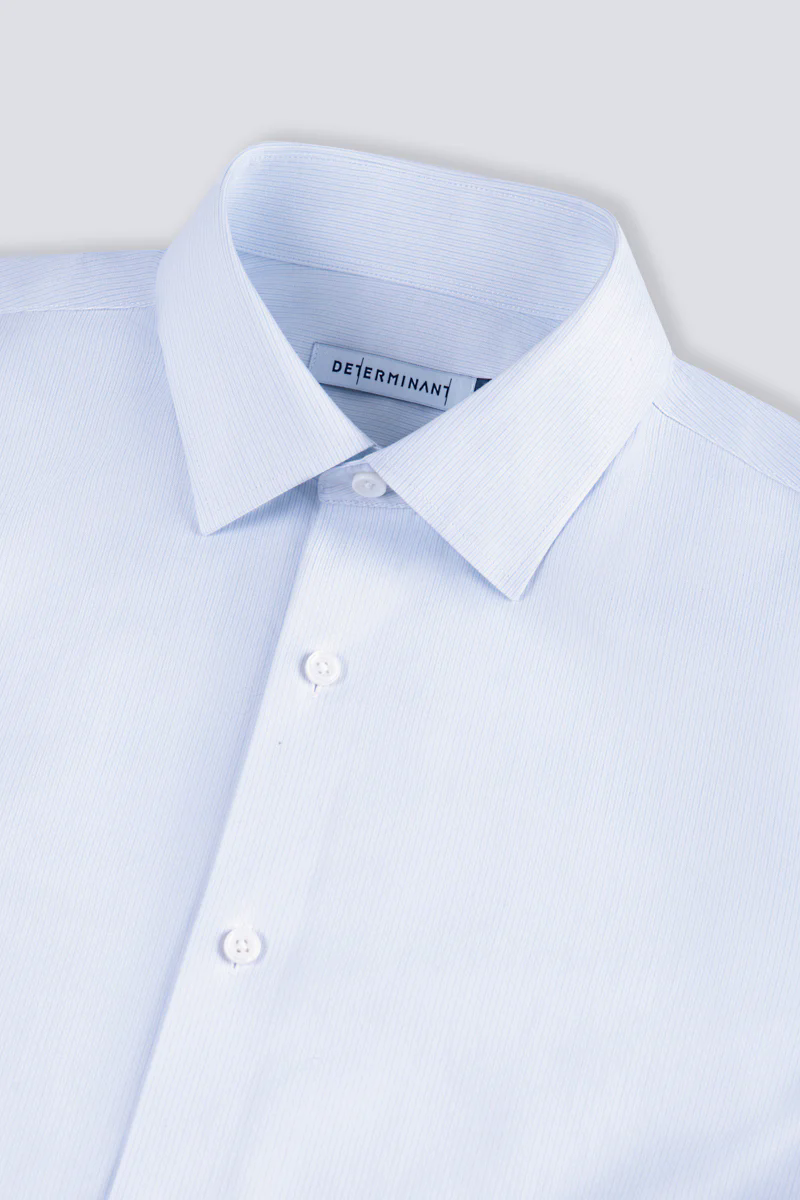 Supreme Cotton-Silk Twill Dress Shirt | Light Blue Stripes 15902N Supreme Cotton-Silk Twill Dress Shirt | Light Blue Stripes 15902N
