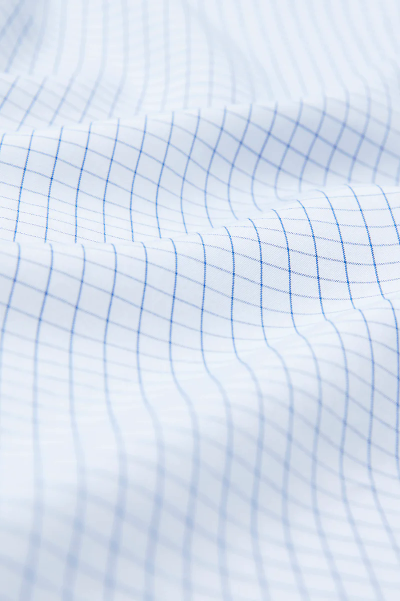 Wrinkle-Free Poplin Dress Shirt | Blue Check 16787N Wrinkle-Free Poplin Dress Shirt | Blue Check 16787N