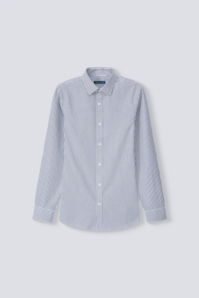 Waterless Dye Dress Shirt | Dark Blue Stripes 22565N Waterless Dye Dress Shirt | Dark Blue Stripes 22565N