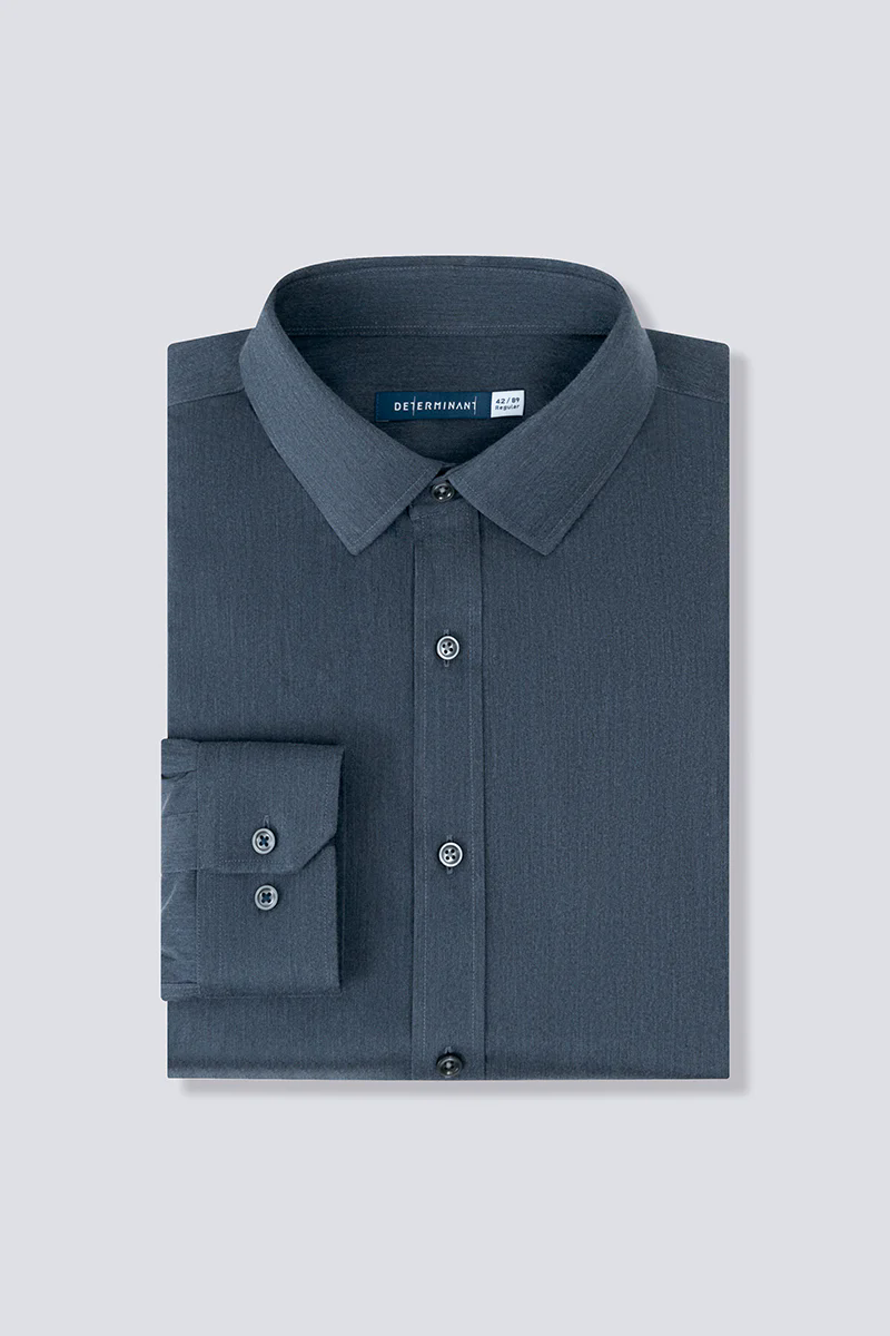 Wrinkle-Free Twill Heather Dress Shirt | Grey Blue 27790N Wrinkle-Free Twill Heather Dress Shirt | Grey Blue 27790N