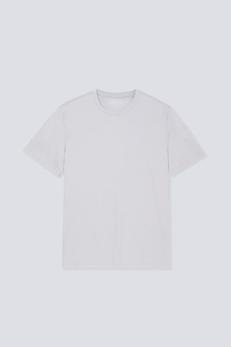 Softex Crew Neck T-Shirt | Light Grey GYFL01