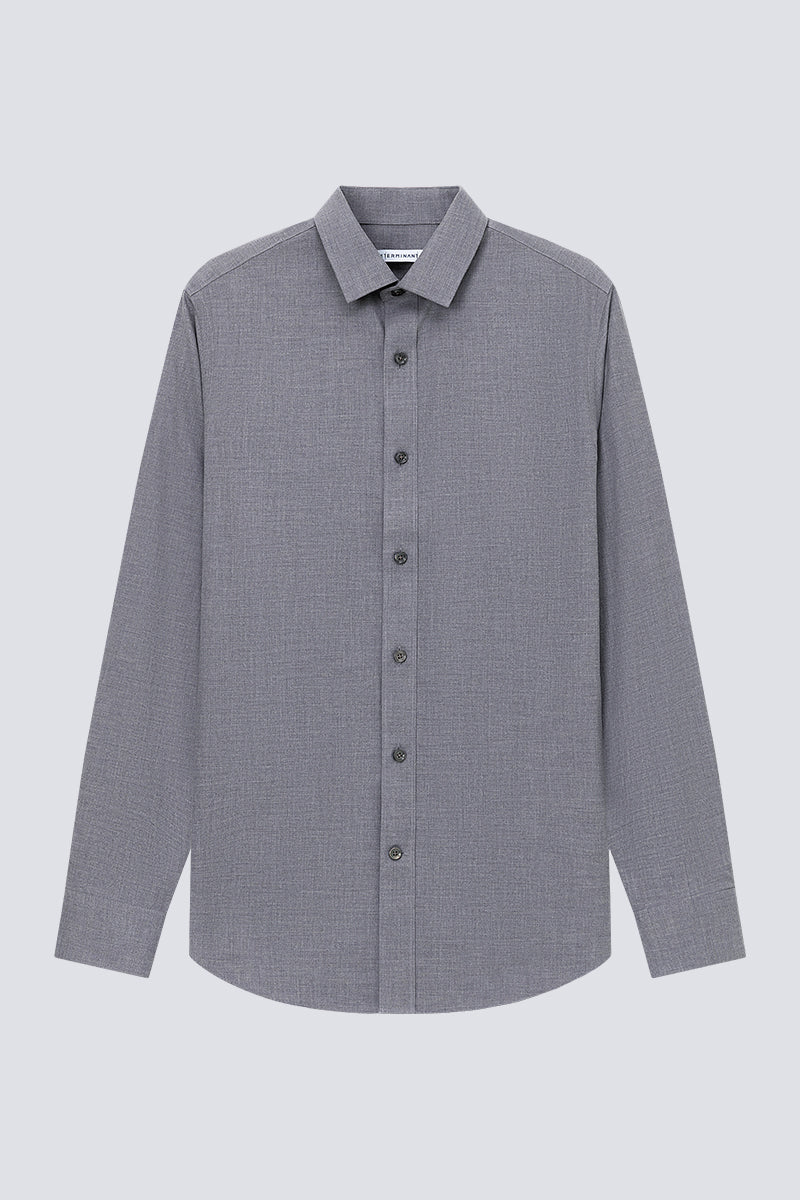Supreme Cotton-Yak Twill Dress Shirt | Stone Grey 0372DK
