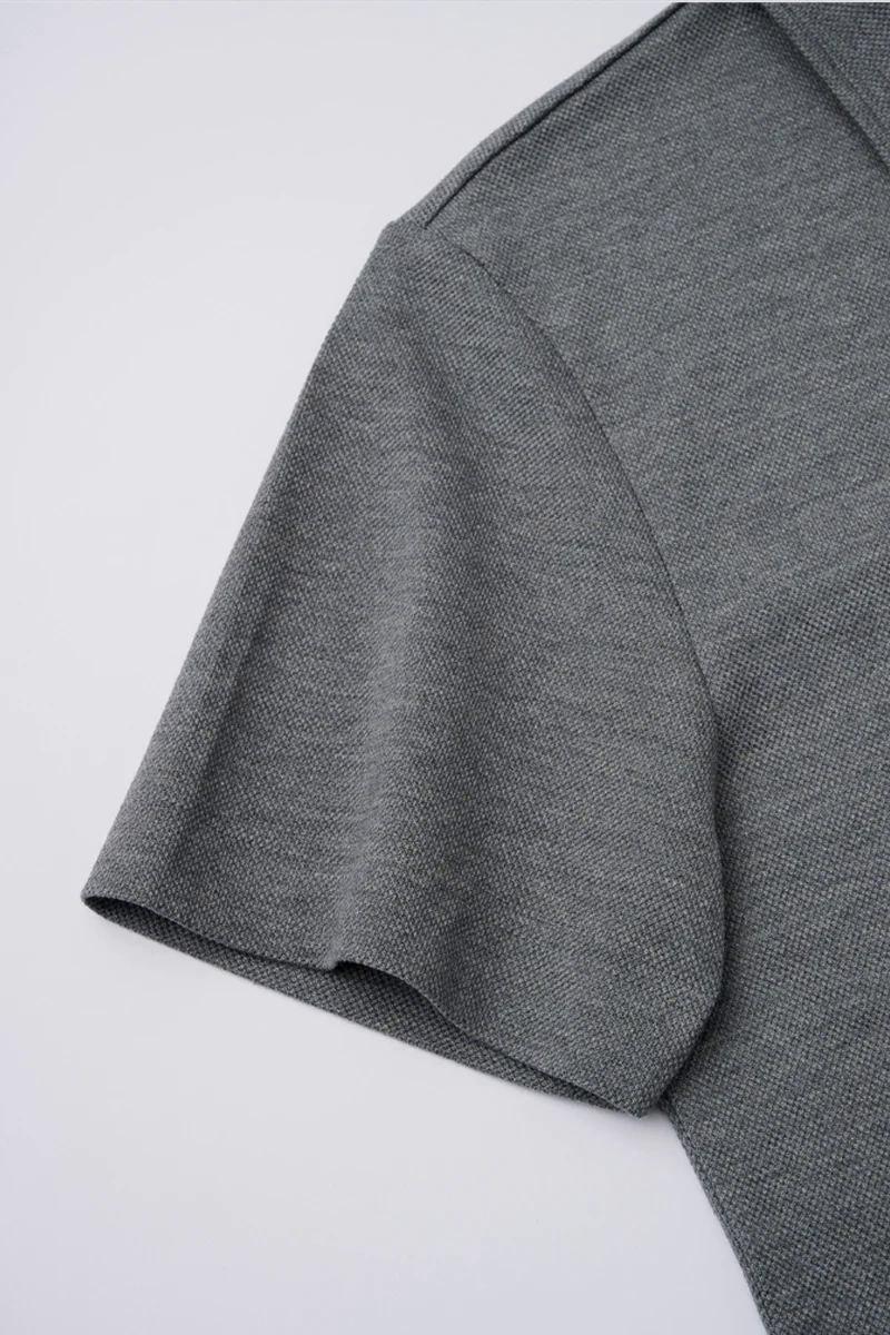 Regal Pique Buttonless Polo | Dark Grey EBCG30 Regal Pique Buttonless Polo | Dark Grey EBCG30