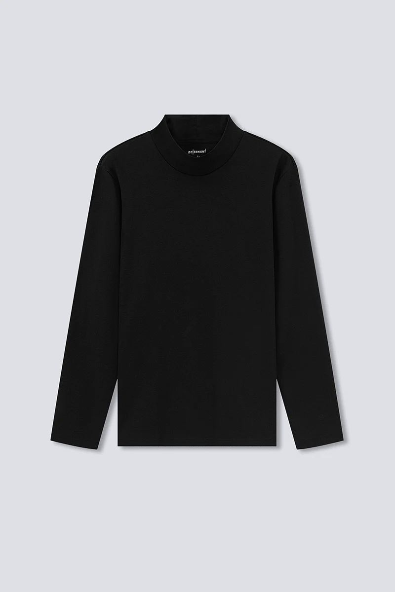 HeatGuard Mock Neck Long Sleeve T-Shirt | Black BKFD01 HeatGuard Mock Neck Long Sleeve T-Shirt | Black BKFD01