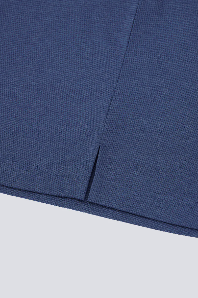 Supreme Cotton-Silk Pique Polo | Blue EB1258 Supreme Cotton-Silk Pique Polo | Blue EB1258
