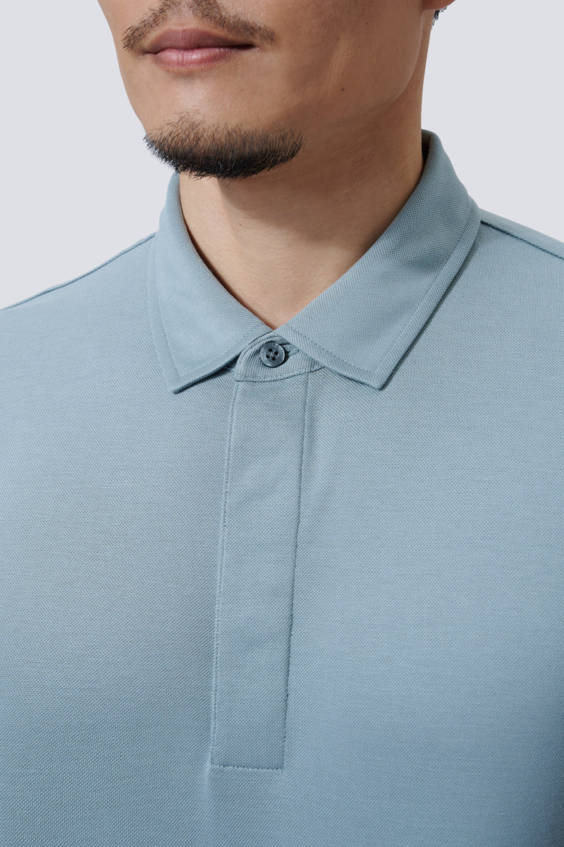 Supreme Cotton-Silk Pique Polo | Green GYE112 Supreme Cotton-Silk Pique Polo | Green GYE112