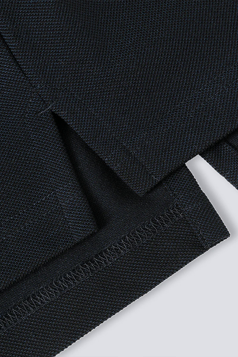 Waterless Dye Pique Polo | Black BKYD01 Waterless Dye Pique Polo | Black BKYD01