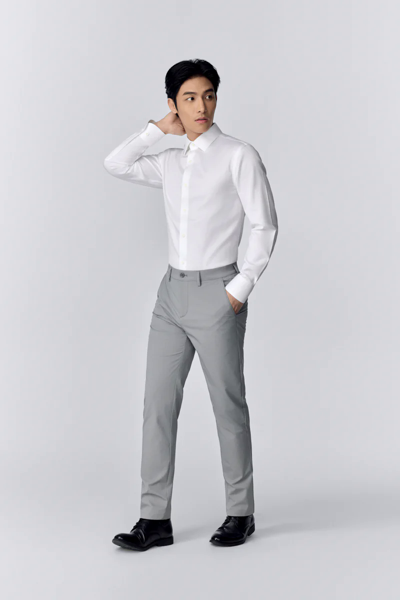 Supreme Cotton Herringbone Dress Shirt | White WH001Z Supreme Cotton Herringbone Dress Shirt | White WH001Z